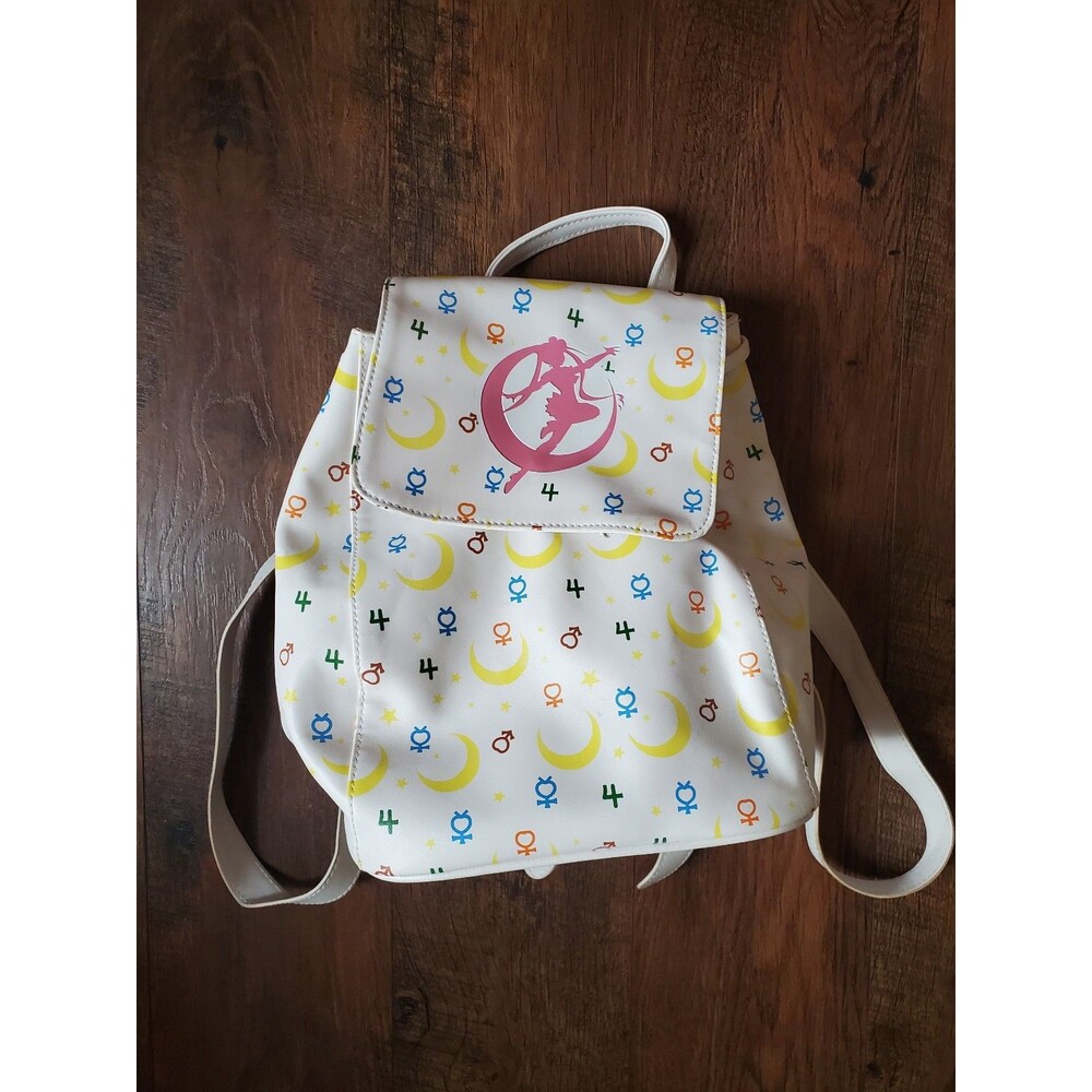 Sailor moon faux leather backpack